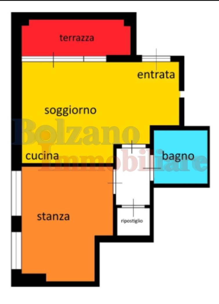 Appartamento, nuovo ristrutturato completamente a Bolzano, in via Tre Santi. L'immobile si trova in una zona molto tranquilla ed è situato al piano 