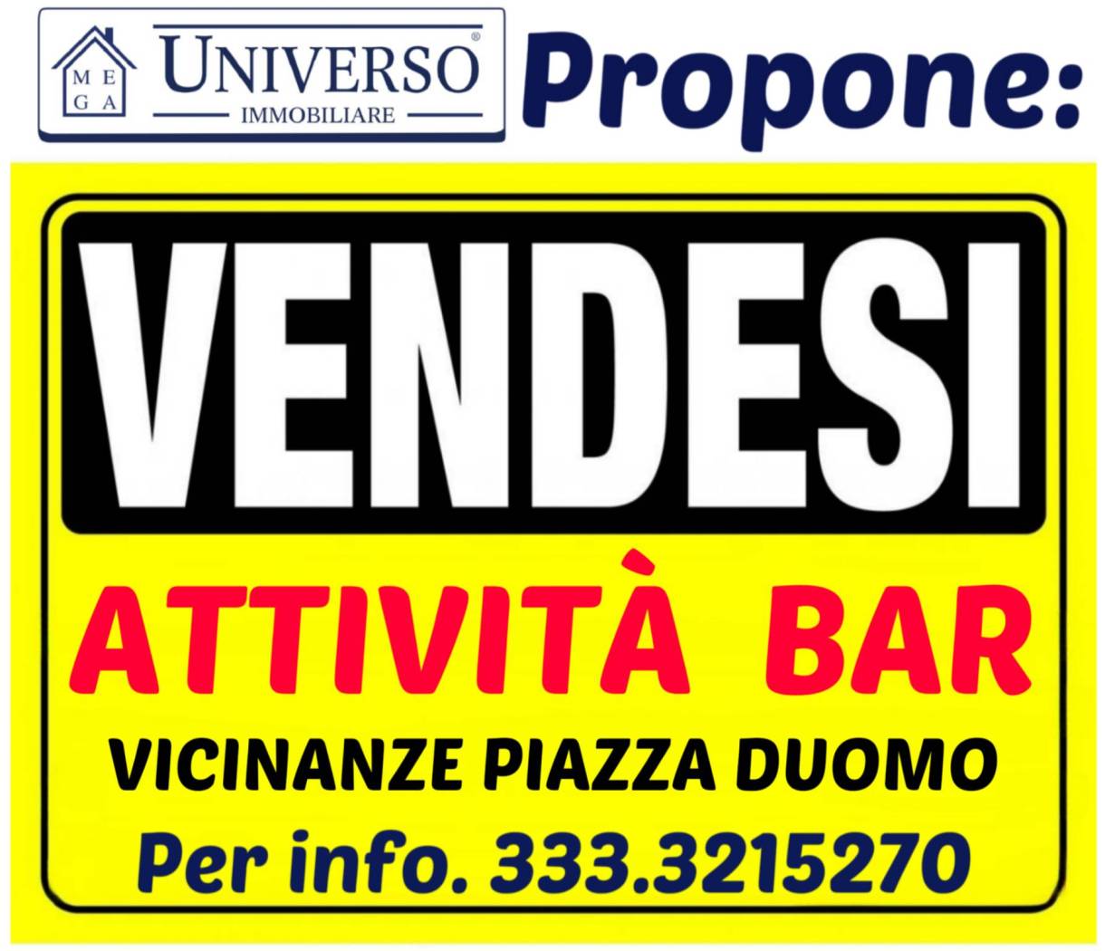 VOGHERA: Ad.ze Piazza Duomo, vendesi attività di Bar - Pub - Ristorante con locali completamente ristrutturati due anni fa. Locale composto da ampio 