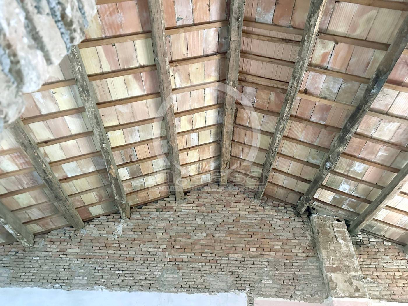 particolare tetto a vista