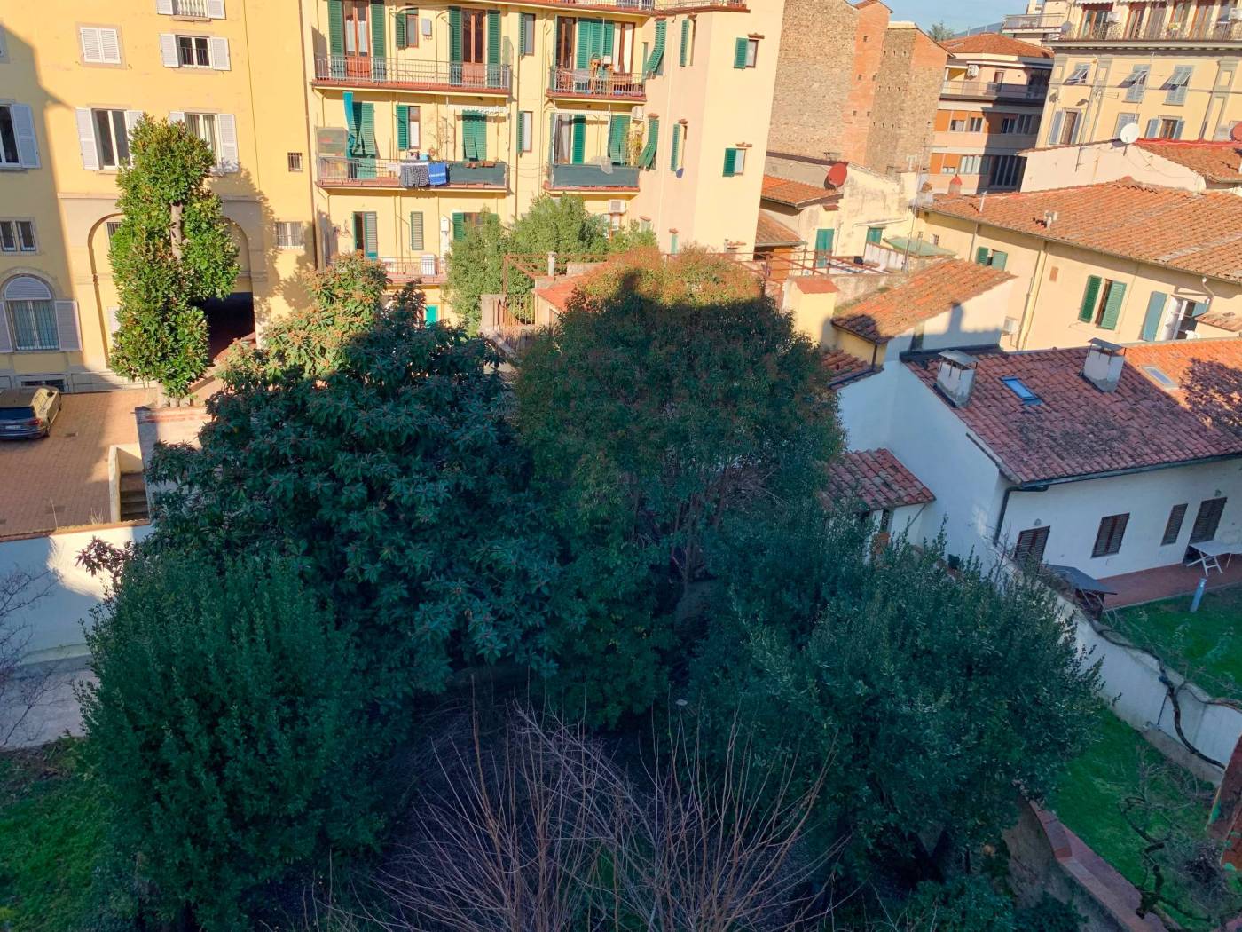 Affacci su giardini interni