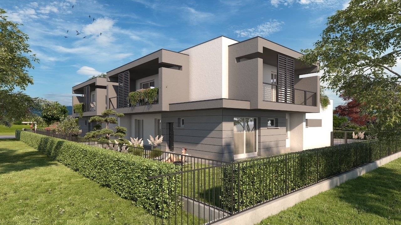 A Cologno al Serio in zona residenziale tranquilla e riservata, vendiamo soluzione al piano primo in Pentafamiliare così composto: Cucina con 