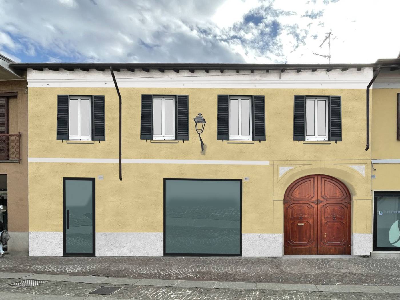 ARLUNO: IN CENTRO PAESE DAVANTI ALLA CHIESA DI ARLUNO, VENDESI BILOCALE AL PIANO TERRA CON INGRESSO INDIPENDENTE DI NUOVA COSTRUZIONE ANCORA IN FASE 