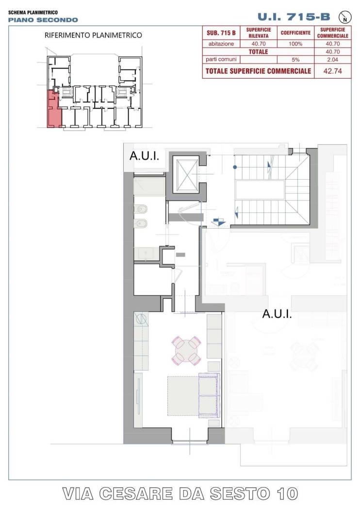 IN PALAZZINA ANNI 60 - IMMOBILIARE BERTELLI PROPONE : FRUTTO DI UN FRAZIONAMENTO APPARTAMENTI CONSEGNATI A NUOVO. MONOLOCALE EURO 340.000 MQ.45 