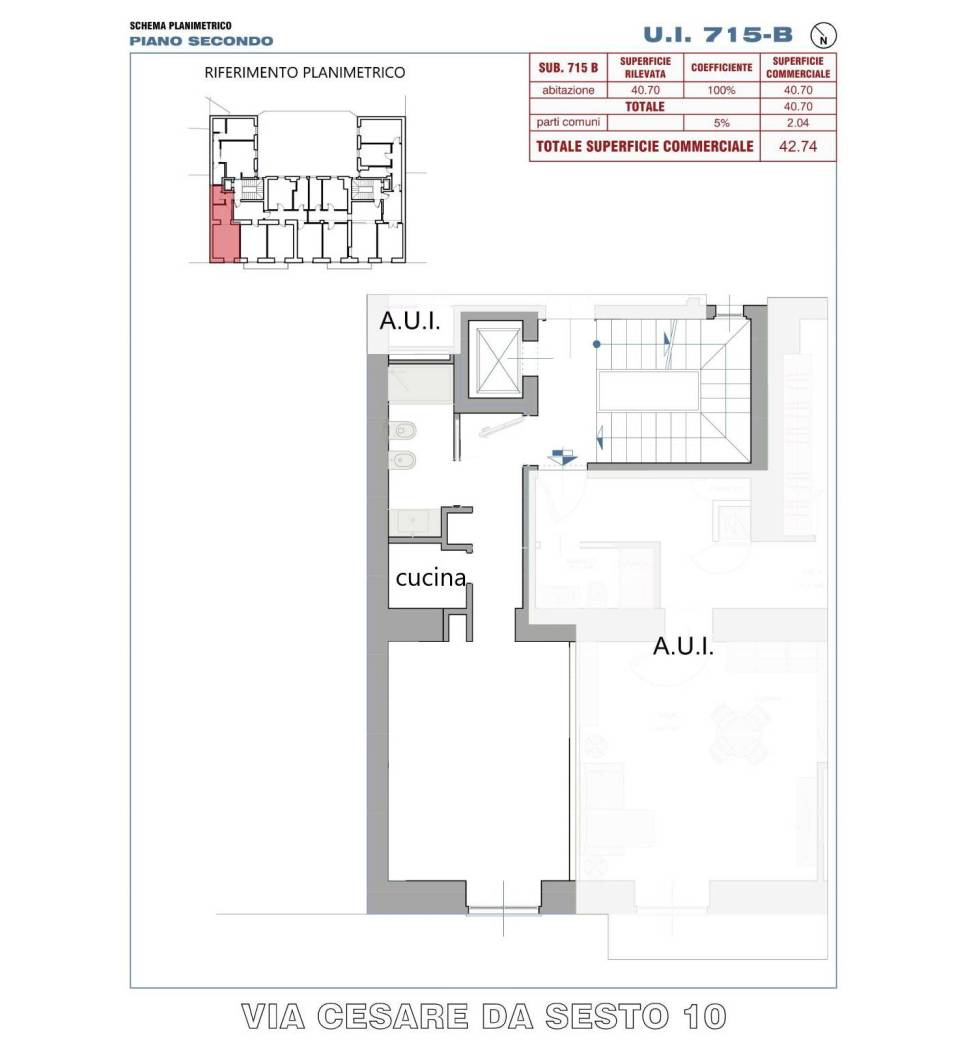IN PALAZZINA ANNI 60 - IMMOBILIARE BERTELLI PROPONE : ABITAZIONE AL PIANO SECONDO COMPLETAMENTE RISTRUTTURATA LIBERA DA SUBITO COMPOSTA DA : INGRESSO