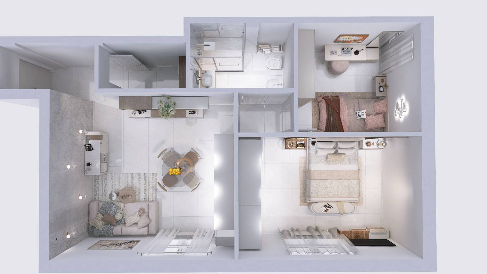 Gavinana pressi via Erbosa, vendesi ottimo tre vani 60 mq circa, posto al piano quinto con ascensore in completa fase di accurata e attenta 