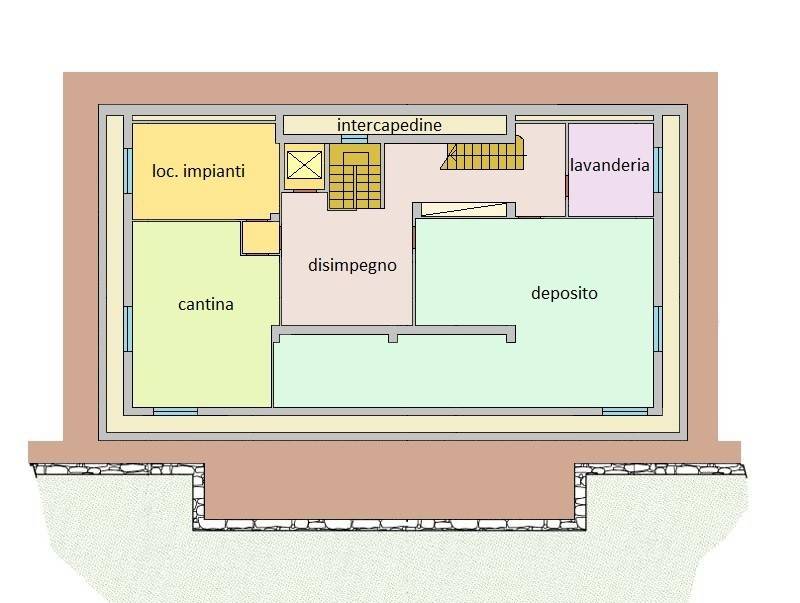 Casa A piano interrato